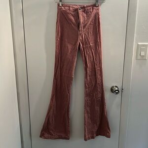 Pink Flare Strechy Jeans